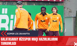 Galatasaray Rizespor maçı hazırlıklarını tamamladı