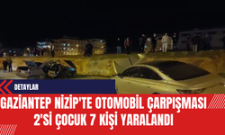 Gaziantep Nizip'te Otomobil Çarpışması: 2'si Çocuk 7 Kişi Yaralandı