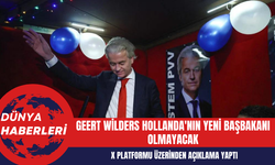 Geert Wilders Hollanda'nın Yeni Başbakanı Olmayacak