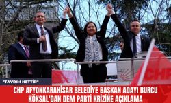 CHP Afyonkarahisar Belediye Başkan Adayı Burcu Köksal'dan DEM Parti Krizine Açıklama: "Tavrım Nettir"