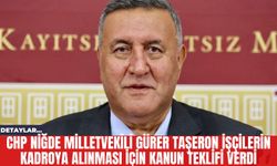 CHP Niğde Milletvekili Gürer Taşeron İşçilerin Kadroya Alınması İçin Kanun Teklifi Verdi