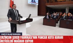 CHP'li Ulaş Karasu: Erzincan Şeker Fabrikası'nın Pancar Kota Kararı Üreticileri Mağdur Ediyor