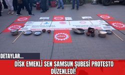 DİSK Emekli Sen Samsun Şubesi Protesto Düzenledi!