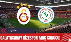 Galatasaray Rizespor maç sonucu! Maç Özeti