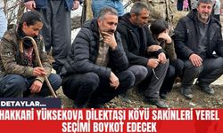 Hakkari Yüksekova Dilektaşı Köyü Sakinleri Yerel Seçimi Boykot Edecek
