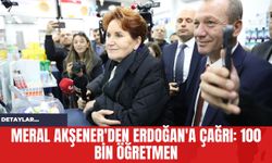 Meral Akşener'den Erdoğan'a Çağrı: 100 Bin Öğretmen