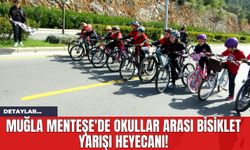 Muğla Menteşe'de Okullar Arası Bisiklet Yarışı Heyecanı!