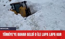 Türkiye'ye Bahar Geldi O İle Lapa Lapa Kar