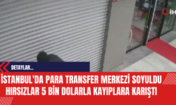 İstanbul'da Para Transfer Merkezi Soyuldu Hırsızlar 5 Bin Dolarla Kayıplara Karıştı