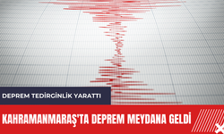 Kahramanmaraş'ta deprem meydana geldi: Deprem tedirginlik yarattı