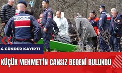4 gündür kayıp olan küçük Mehmet'in cansız bedeni bulundu