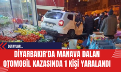 Diyarbakır'da Manava Dalan Otomobil Kazasında 1 Kişi Yaralandı