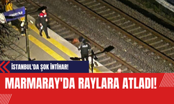 İstanbul'da Şok İntihar! Marmaray'da Raylara Atladı!
