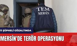 Mersin'de t*rör operasyonu! 11 şüpheli gözaltına alındı