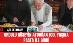 Ordulu Hüseyin Aydoğan 100. Yaşına Pasta ile Girdi!