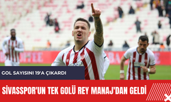 Sivasspor'un tek golü Rey Manaj'dan geldi