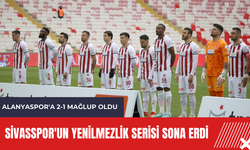 Sivasspor'un yenilmezlik serisi sona erdi
