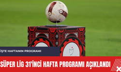 Süper Lig 31'inci hafta programı açıklandı