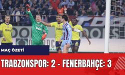 Trabzonspor 2 - Fenerbahçe 3 maç özeti