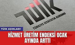 Hizmet üretim endeksi Ocak ayında arttı