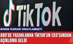 ABD'de yasaklanan TikTok'un CEO'sundan açıklama geldi