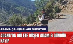 Adana'da gölete düşen adam 6 gündür kayıp