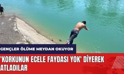 Adana'da 'Korkunun ecele faydası yok' diyerek sulama kanalına atladılar