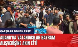 Adana'da vatandaşlar bayram alışverişine akın etti