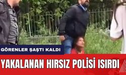 Adana'da yakalanan hırsız polisi ısırdı