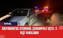 Adıyaman'da Otomobil Şarampole Uçtu: 2 Kişi Yaralandı