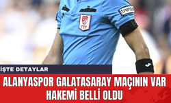 Alanyaspor Galatasaray maçının VAR hakemi belli oldu