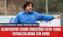 Alanyaspor Teknik Direktörü Fatih Tekke futbolcularına izin verdi