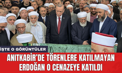 Anıtkabir'de törenlere katılmayan Erdoğan o cenazeye katıldı