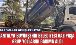 Antalya Büyükşehir Belediyesi Gazipaşa grup yollarını bakıma aldı