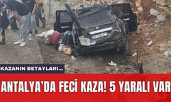 Antalya'da Feci Kaza! Yaralılar Var