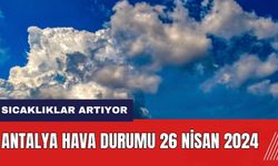 Antalya hava durumu 26 Nisan 2024