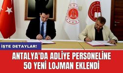 Antalya'da Adliye Personeline 50 Yeni Lojman Eklendi