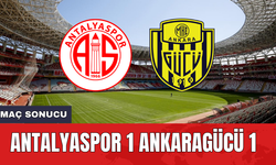 Antalyaspor 1 Ankaragücü 1 Maç Sonucu
