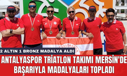 Antalyaspor Triatlon takımı Mersin'de başarıyla madalyaları topladı