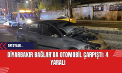 Diyarbakır Bağlar'da Otomobil Çarpıştı: 4 Yaralı