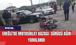 Ereğli'de Motosiklet Kazası: Sürücü Ağır Yaralandı