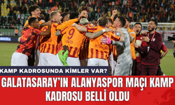 Galatasaray’ın Alanyaspor maçı kamp kadrosu belli oldu