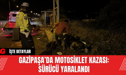 Gazipaşa’da Motosiklet Kazası: Sürücü Yaralandı