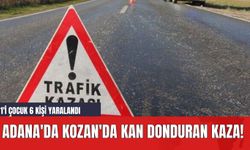 Adana'da Kozan'da Kan Donduran Kaza! 1'i Çocuk 6 Kişi Yaralandı