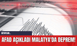 AFAD Açıkladı Malatya'da Deprem!