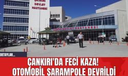 Çankırı'da Feci Kaza! Otomobil Şarampole Devrildi