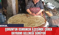 Çorum'un Osmancık İlçesinde Çörek Bayramı Geleneği Sürüyor