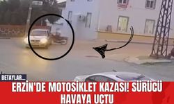 Erzin'de Motosiklet Kazası! Sürücü Havaya Uçtu