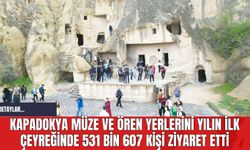 Kapadokya Müze ve Ören Yerlerini Yılın İlk Çeyreğinde 531 Bin 607 Kişi Ziyaret Etti