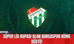 Süper Lig Kupası Olan Bursaspor Küme Düştü!